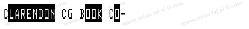 Clarendon CG Book Co字体转换